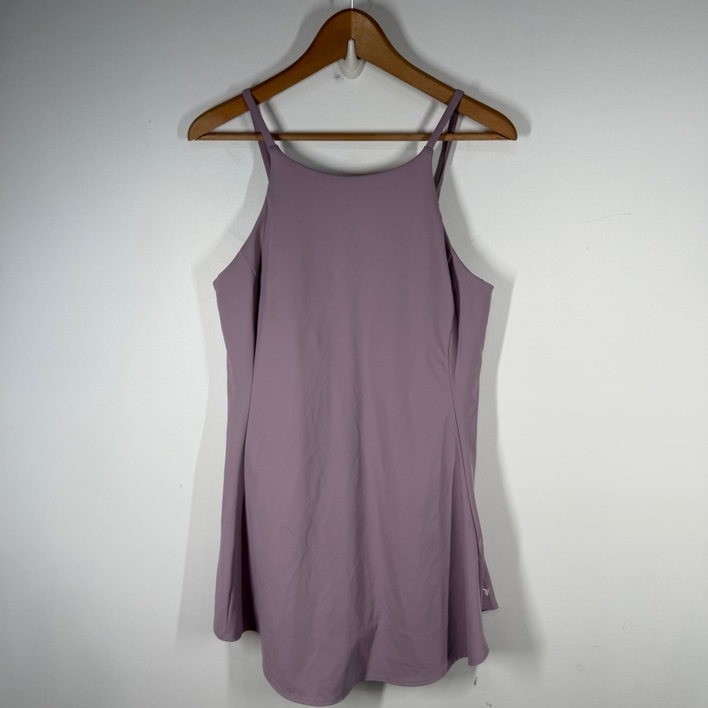 Old Navy Powersoft Mini 2in1 Skort Tennis Dress Size Large Pockets Purple - Picture 2 of 8